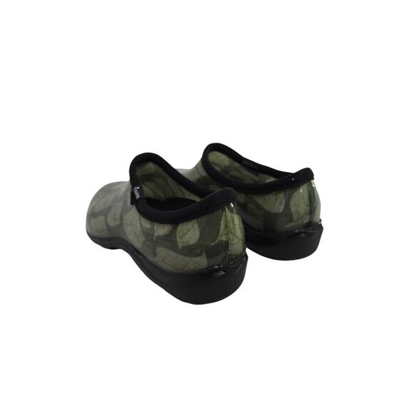 Sloggers Womens Rubber Clogs Size 10‎ Floral Green Cushioned Insoles Made USA - Picture 9 of 10